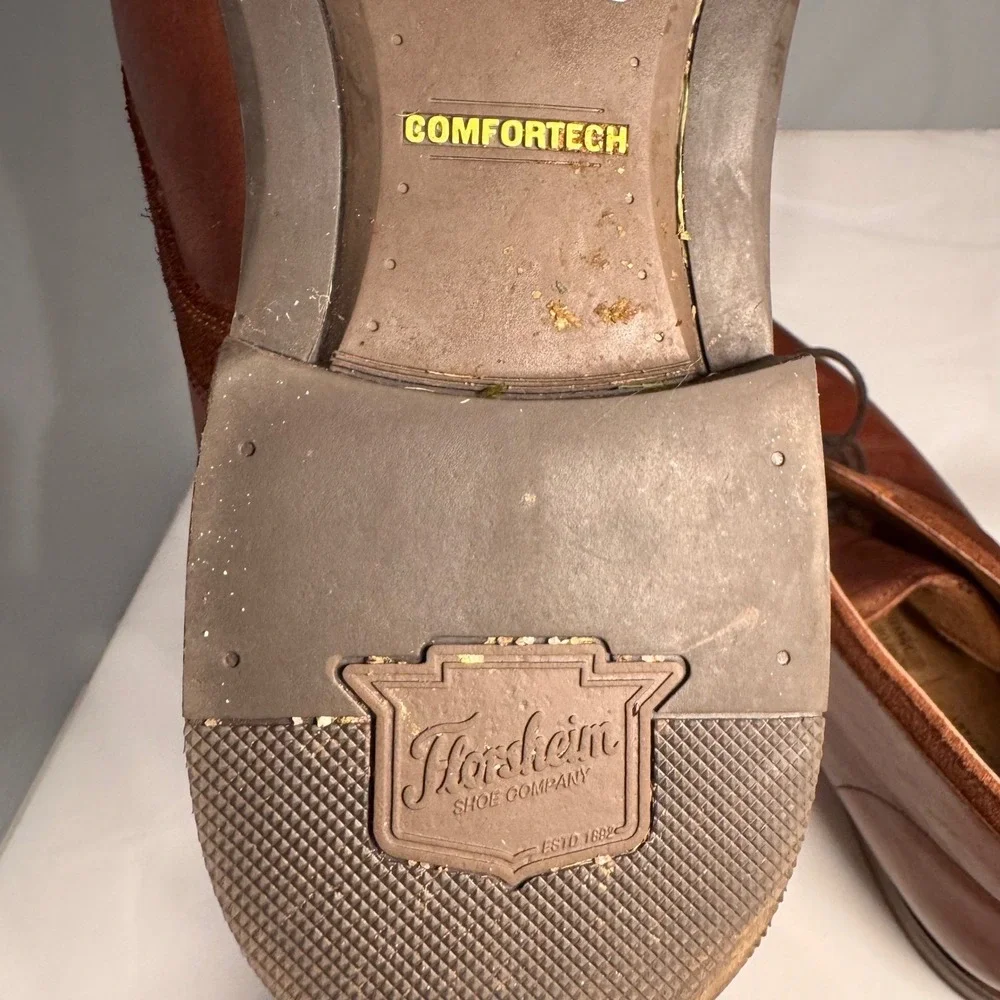 Florsheim Brown Leather‎ Chukka Boots Comfortech Heritage Mens SZ 11.5M